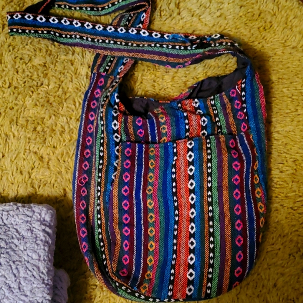 NEW Ethnic Style Waist Bag, Women's  Decor Sack Purse Geo Pattern